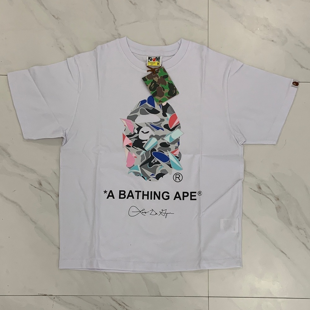 BAPE Big Ape Head White T-Shirt Men’s Size Medium & Large